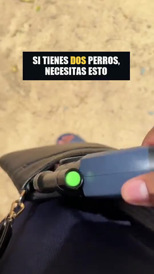 Correa doble antienredos Trufa Duo en uso